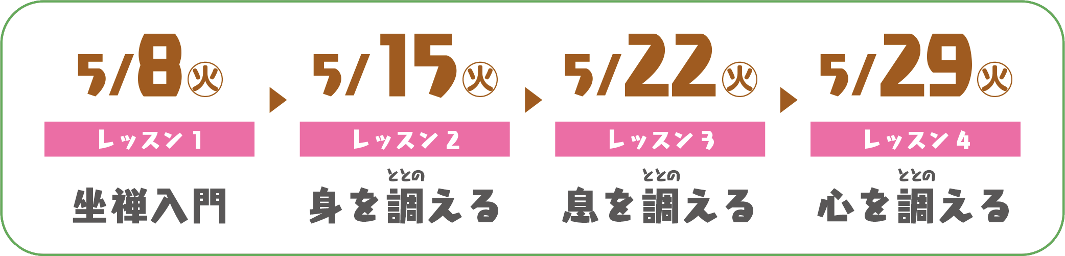 坐禅日程